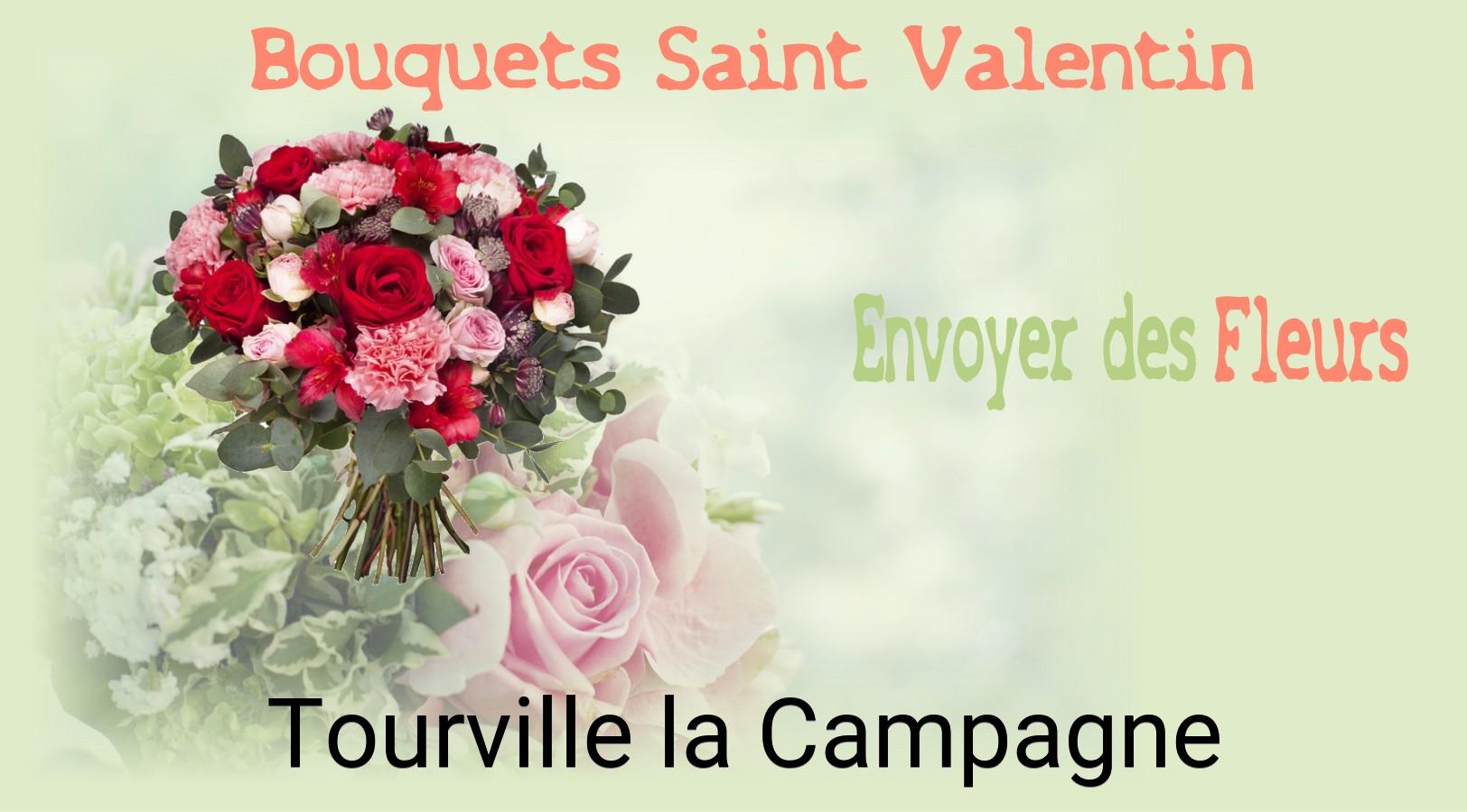 Roses de Saint-Valentin livrées à Tourville-la-Campagne